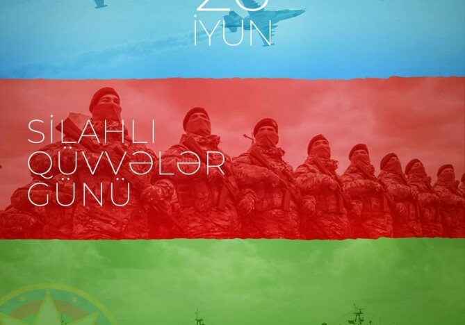 Президент Ильхам Алиев поделился публикацией по случаю Дня Вооруженных сил