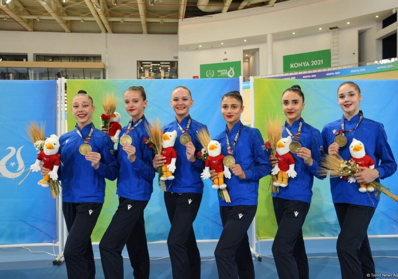 Групповая команда Азербайджана по художественной гимнастике завоевала «золото» Исламиады (Фото)