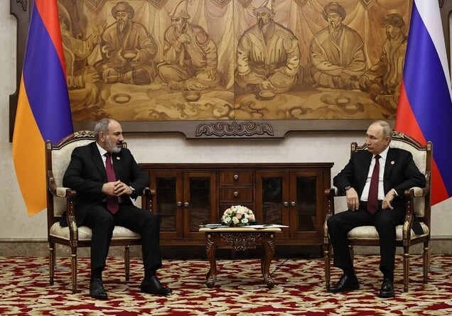 В Бишкеке прошла встреча Путина и Пашиняна