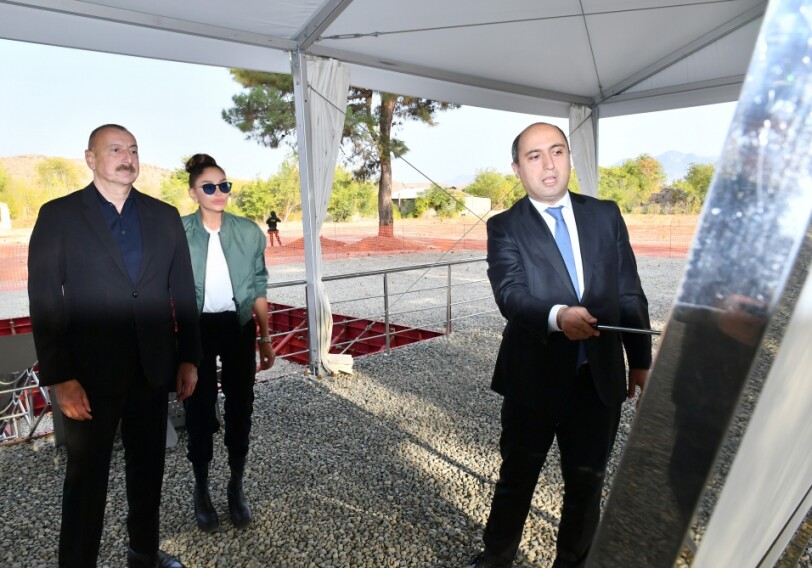 Президент Ильхам Алиев и первая леди Мехрибан Алиева побывали в Зангиланском районе (Фото)
