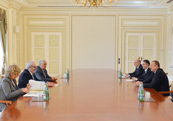 Президент Ильхам Алиев принял содокладчиков Мониторингового комитета ПАСЕ 