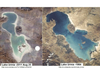 Две трети озера Урмия высохло