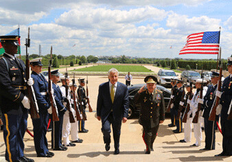 Состоялась встреча министров обороны США и Азербайджана (Фотосессия)