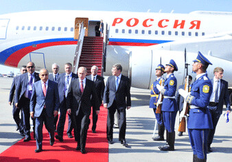 Президент РФ прибыл с визитом в Азербайджан