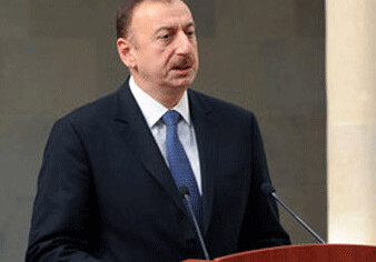Президент Ильхам Алиев совершает поездку в южный регион Азербайджана