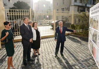 Президент Ильхам Алиев принял участие в открытии средней школы №158 в Ясамальском районе после капитального ремонта 