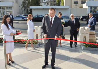 Президент Ильхам Алиев принял участие в открытии нового административного здания центральной лаборатории ОАО «Азерсу»