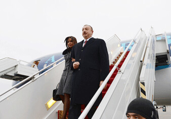 Президент Азербайджана прибыл с официальным визитом в Украину