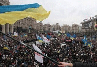 Протестующие в Киеве блокируют здание администрации президента