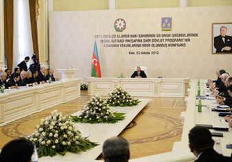Под председательством президента прошла конференция, посвященная итогам исполнения Госпрограммы по развитию г. Баку и его поселков (Обновлено)