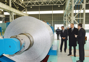 Президент Ильхам Алиев принял участие в открытии ряда объектов в Гяндже