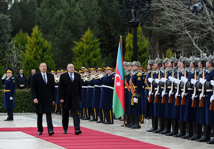 В Баку состоялась официальная церемония встречи Президента Грузии  