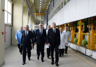 Ильхам Алиев принял участие в открытии ряда промышленных объектов в Сумгайыте