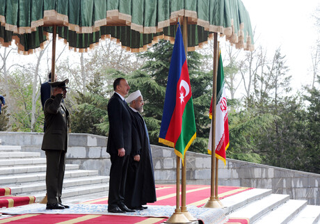 В Тегеране  состоялась церемония официальной встречи Президента Азербайджана 