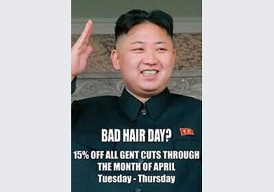 Ким Чен Ын стал лицом рекламы мужских стрижек