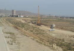 В поселке Биби-Эйбат строится канализационный коллектор