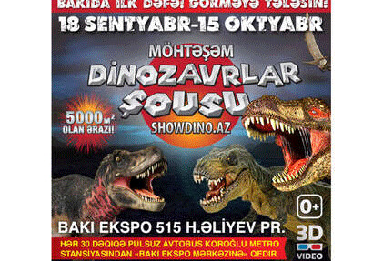 В Баку пройдет «Шоу динозавров»!