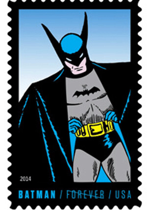 В США выпустят юбилейные почтовые марки с Бэтменом