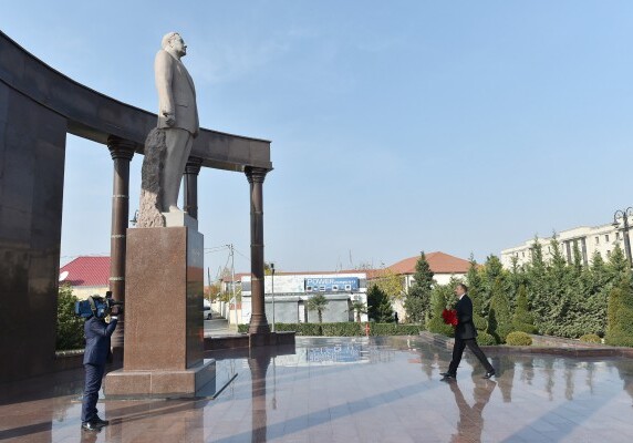 Президент Ильхам Алиев посетил Шамкирский район