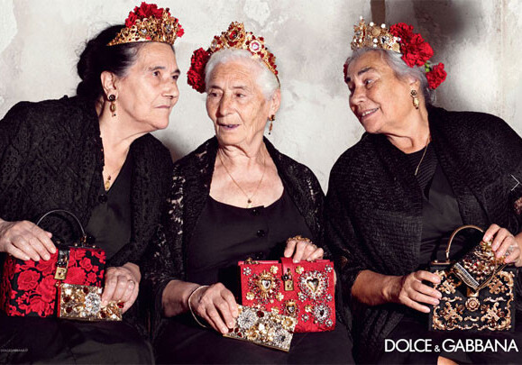 Бренд Dolce & Gabbana выпустил коллекцию для старушек