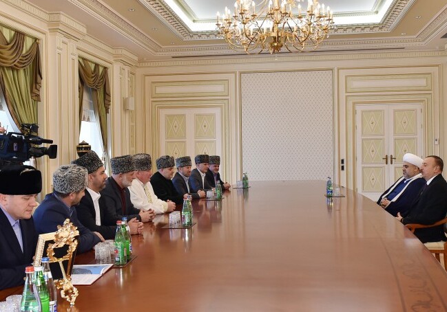 Президент Азербайджана принял религиозных деятелей Северного Кавказа