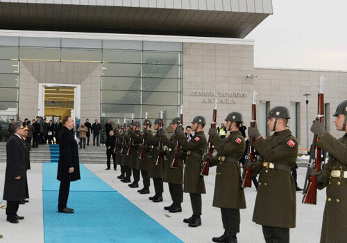 Завершился визит президента Азербайджана в Турцию (Фото)