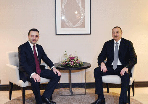 Президент Азербайджана встретился с премьером Грузии и князем Монако