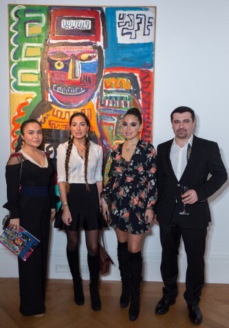Лейла и Арзу Алиевы приняли участие в открытии выставки азербайджанского художника в Лондоне