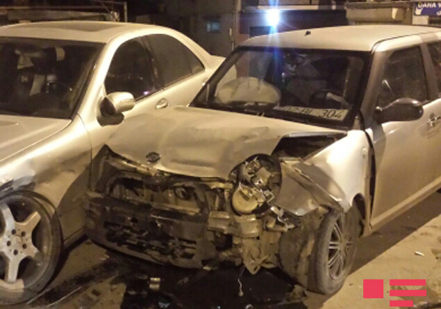 B Баку произошло ДТП с участием 10 машин, есть погибший