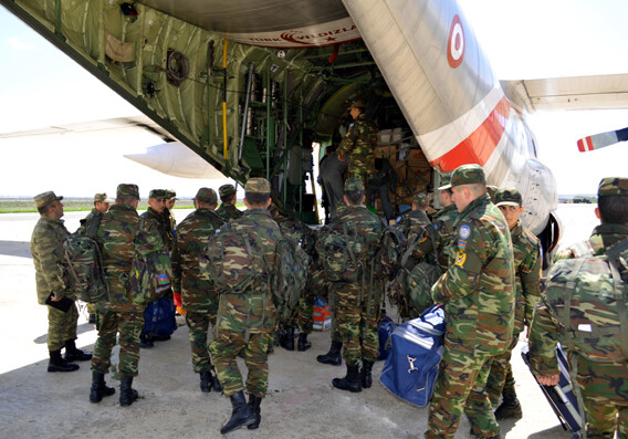 Группа азербайджанских миротворцев отправлена в Афганистан  (Фото)