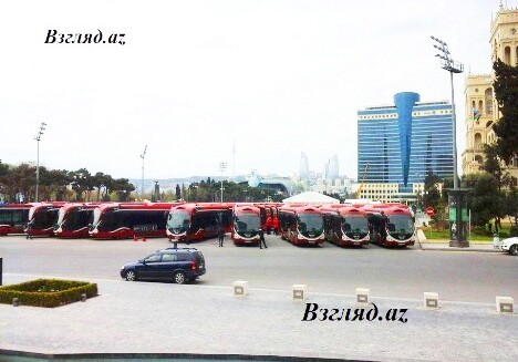 В Баку привезены новые автобусы (Фото)