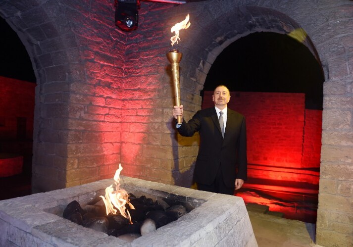 Состоялась церемония зажжения факела первых Европейских игр (Фото)