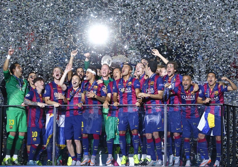 «Барселона» в пятый раз выиграла Лигу чемпионов (Фото)