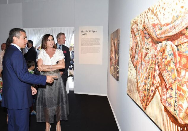 Мехрибан Алиева приняла участие в открытии в Каннах выставки «Азербайджанские ковры в искусстве» (Фото)