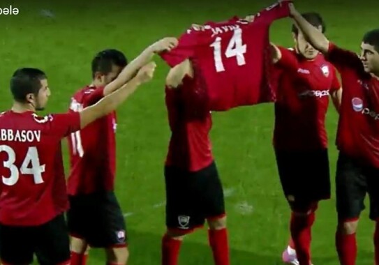 Футболисты «Габалы» поддержали Джавида Гусейнова (Видео)