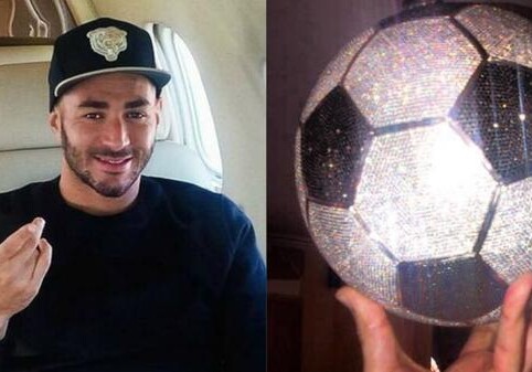 Форвард «Реала» купил отделанный бриллиантами футбольный мяч (Фото)