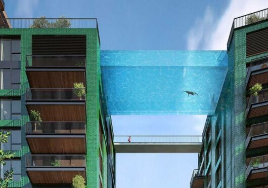 В Лондоне построят подвесной бассейн между домами (Фото)