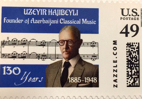 В США выпустили марки, посвященные Узеиру Гаджибейли и Рашиду Бейбутову