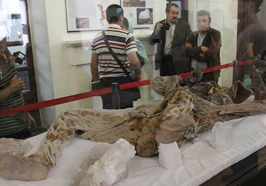В Южном Азербайджане нашли единственную в мире соляную мумию человека
