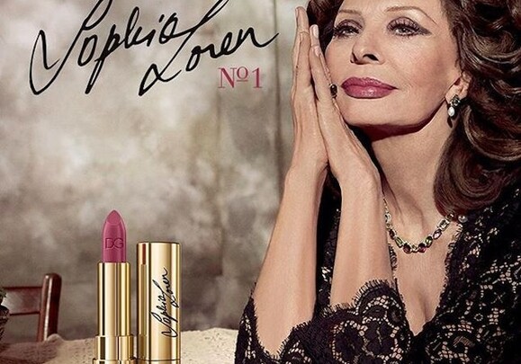 Sophia Loren №1: Dolce&Gabbana посвятили губную помаду Софи Лорен (Фото-Видео)