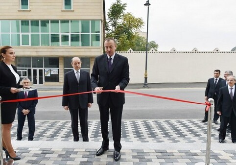 Президент Азербайджана принял участие в открытии Сабунчинского судебного комплекса (Фото)