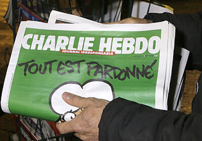 Charlie Hebdo опубликовал карикатуру на террориста ИГ