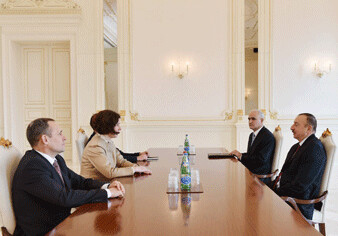 Президент Азербайджана принял министра экономики Латвии