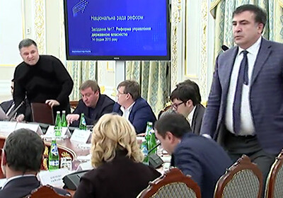Саакашвили прокомментировал опубликованное видео перепалки с Аваковым (Видео)