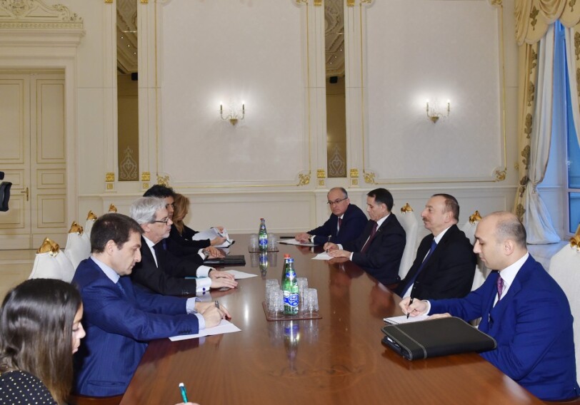 Президент Азербайджана принял итальянскую делегацию