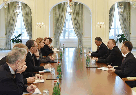Президент Азербайджана встретился с верховным представителем Евросоюза (Фото)