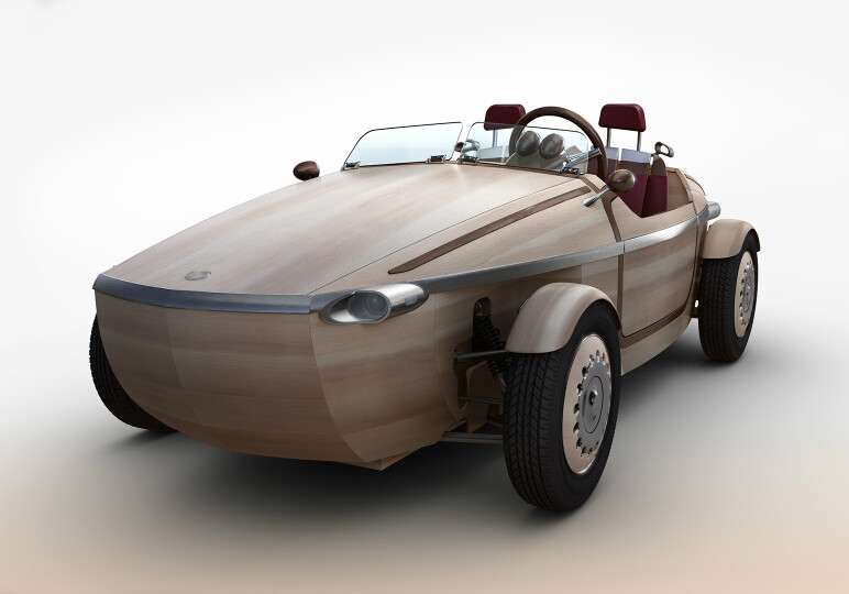 «Тойота» построила деревянный автомобиль (Фото)