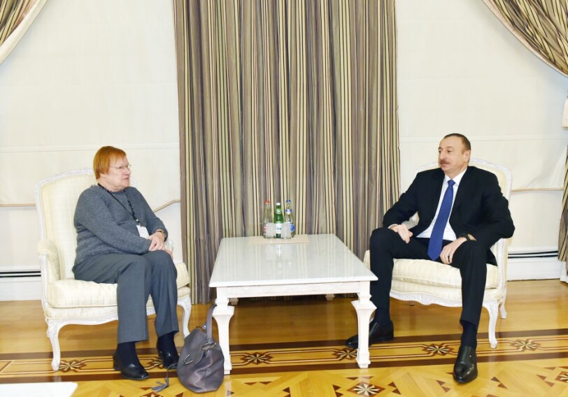 Ильхам Алиев принял Тарью Халонен