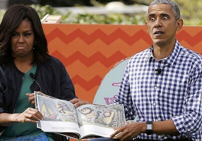 Супруги Обама прочитали сказку для детей в честь празднования Пасхи (Фото)