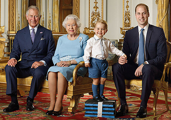 От Елизаветы II до принца Джорджа: четыре поколения на юбилейном портрете